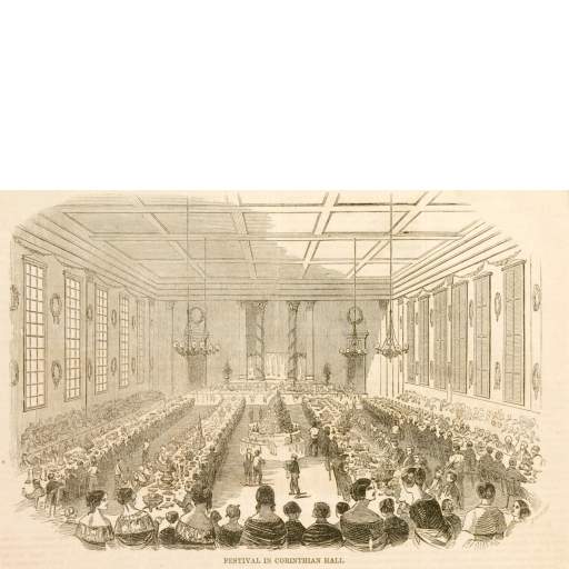 1851 View Inside Corinthian Hall