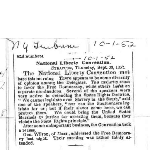 National Liberty Convention news clipping