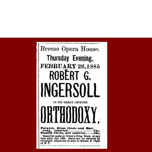 Ingersoll lecture ad